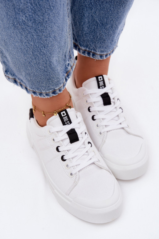 Chaussures de loisirs Big Star NN274444 Memory Foam System couleur blanche