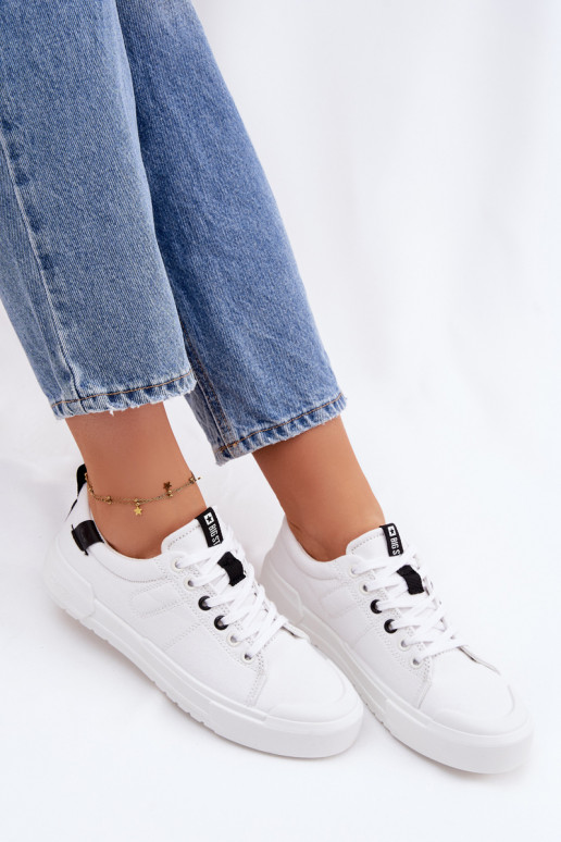 Chaussures de loisirs Big Star NN274444 Memory Foam System couleur blanche