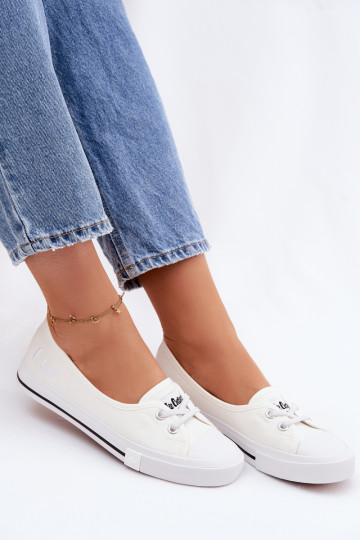 Chaussures de loisirs de style sportif Lee Cooper LCIN-26-31-4356 couleur blanche