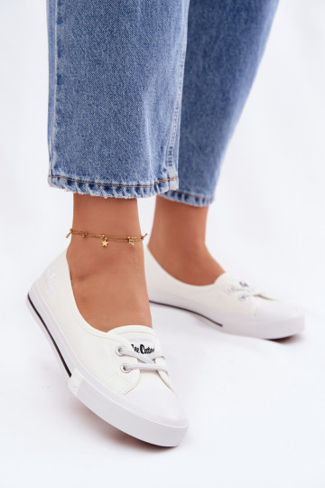 Baskets Chaussures de loisirs Lee Cooper LCDANS-26-31-4356 couleur blanche 2