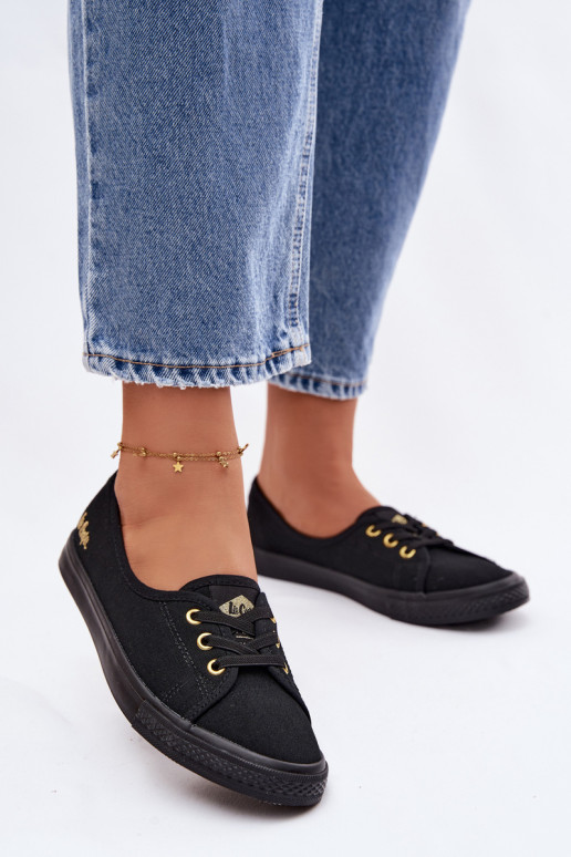 Turnschuhe Freizeitschuhe Lee Cooper LCIN-26-02-4045 schZuarze Farbe