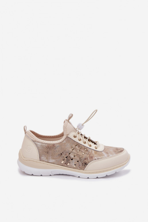 À motifs Peau chaussures Féminin D&A GR61-5990 beige