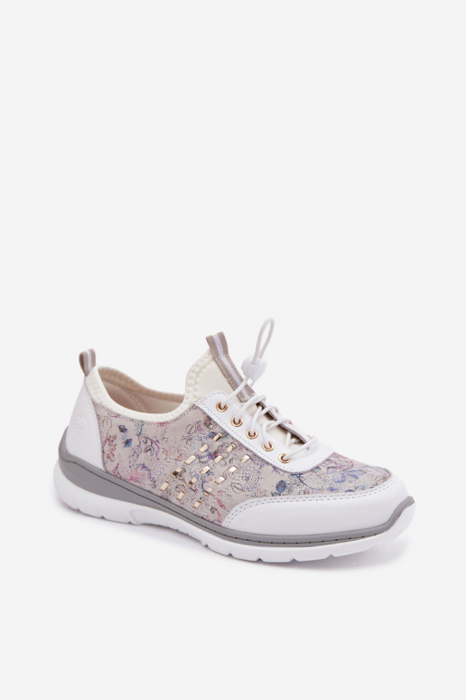 Gemustert Haut Schuhe Feminin D&A GR61-5990 Zueiße Farbe