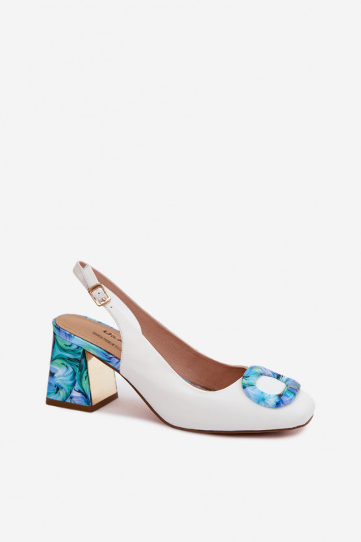 Haut Damen-Sandalen mit hohen Absätzen mit Schnallen D&A LZ61-2010 Zueiße Farbe