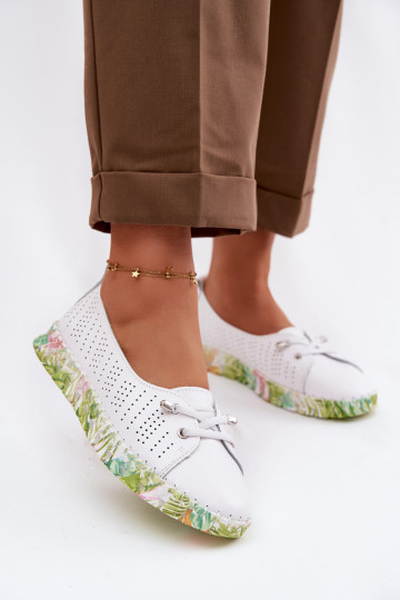 Peau chaussures Féminin S.Barski GR61-5970 couleur blanche 2