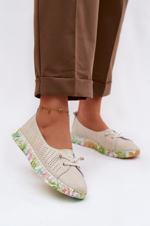 Haut Schuhe Feminin S.Barski GR61-5970 Beige