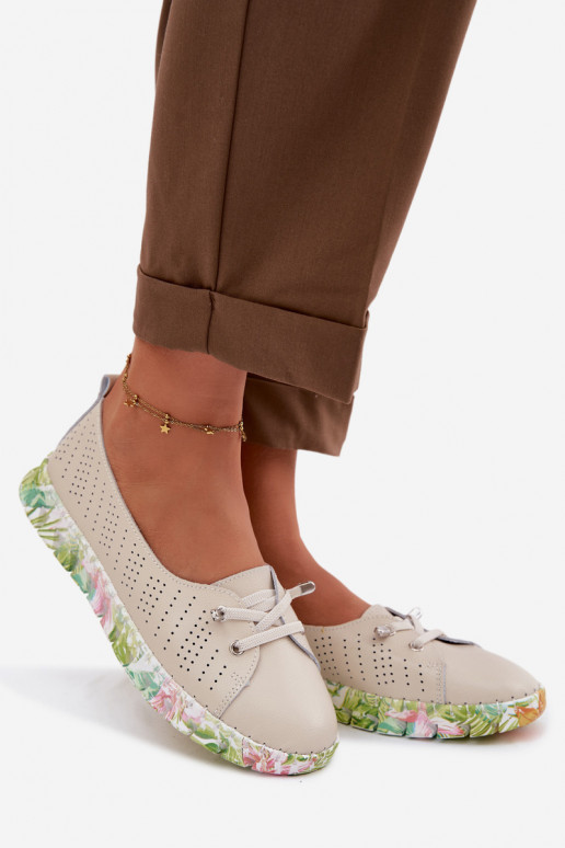 Haut Schuhe Feminin S.Barski GR61-5970 Beige