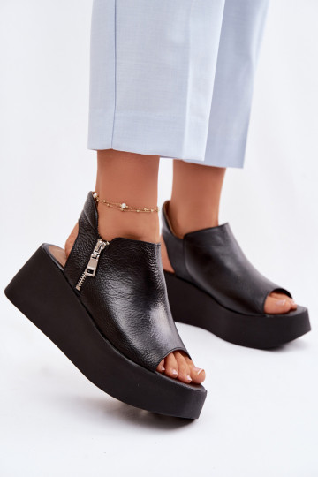 Leer Platform sandalen Zazoo 1792 zInart 2