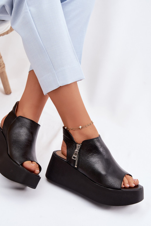 Haut Plateausandalen Zazoo 1792 schZuarze Farbe