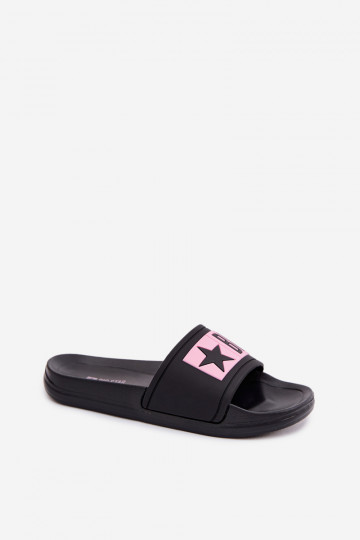 Claquettes pour enfants Big Star TT374A004 couleur noire-rose