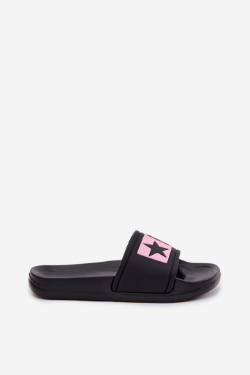 Claquettes pour enfants Big Star TT374A004 couleur noire-rose 2