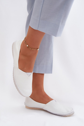 Ballerines pour femmes Tai turiciejka 01930-11 couleur blanche