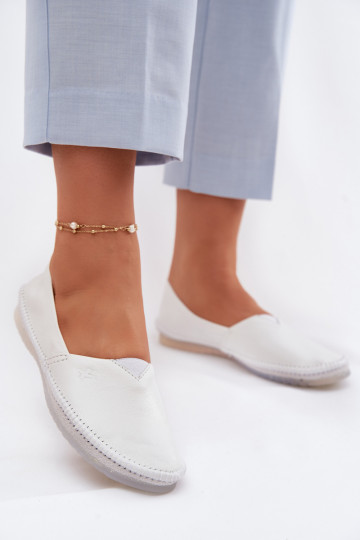 Ballerines pour femmes Tai turiciejka 01930-11 couleur blanche 2