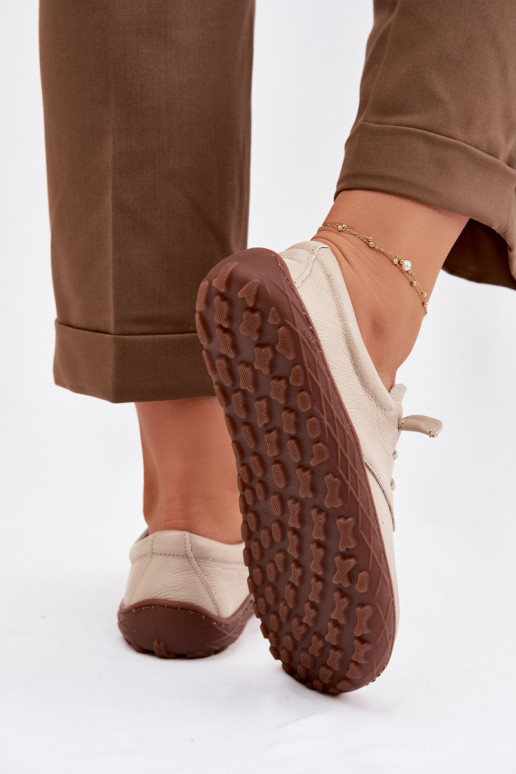 Peau chaussures Barefoot Féminin Zazoo 10189 beige