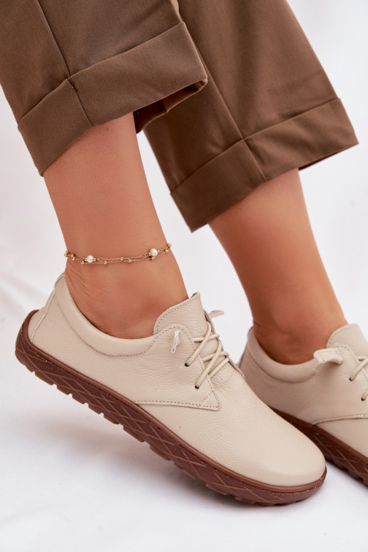 Peau chaussures Barefoot Féminin Zazoo 10189 beige