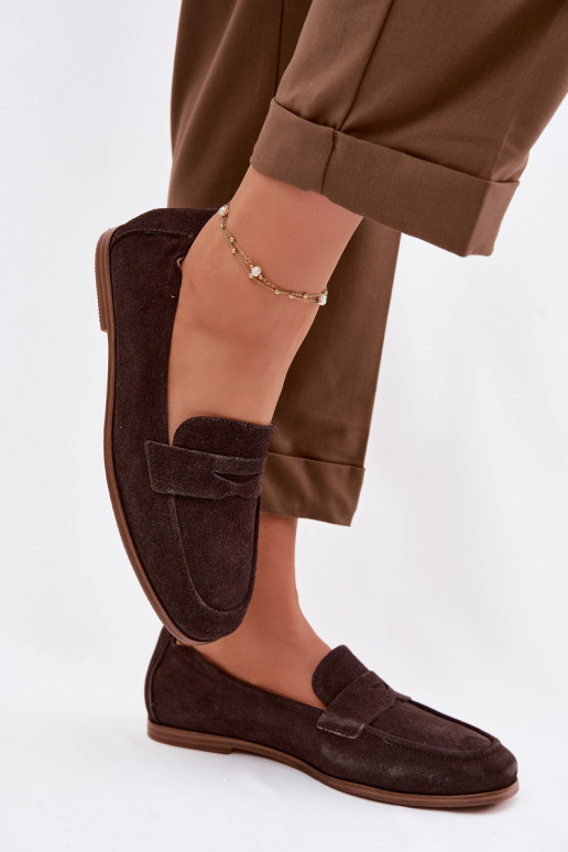 MocassinsOpturalnego van suèdeu Vinceza 18122 CzekoladoIne