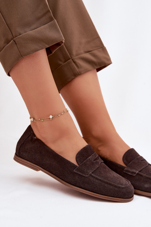 MocassinsActivéturalnego en daimu Vinceza 18122 CzekoladoÀe