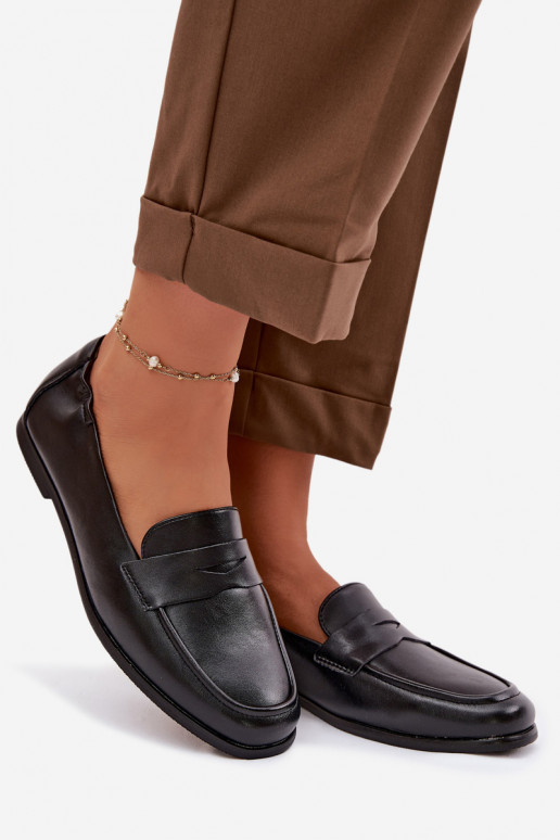 MocassinsActivéturalnej Skóry Vinceza 18121 couleur noire