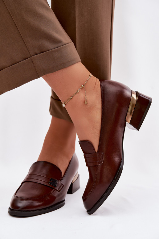 schoenen Dames Op Klok Vinceza 58625 bruine kleur