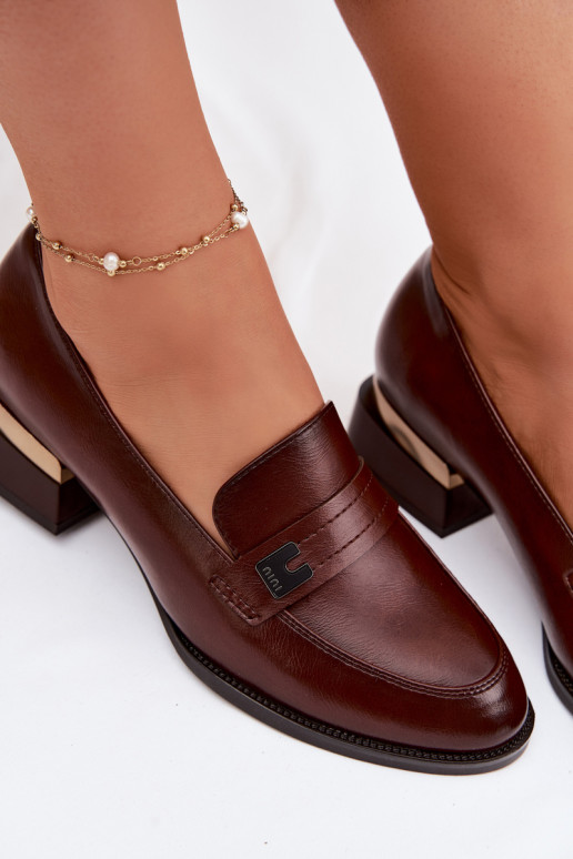 schoenen Dames Op Klok Vinceza 58625 bruine kleur