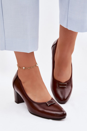 Chaussures avec des talons Vinceza 58622 marron