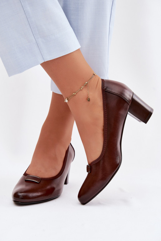 Chaussures avec des talons Vinceza 58622 marron