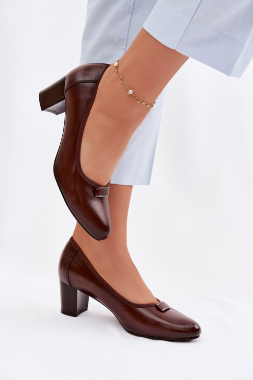 Chaussures avec des talons Vinceza 58622 marron