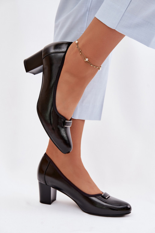 Chaussures avec des talons Vinceza 58622 couleur noire