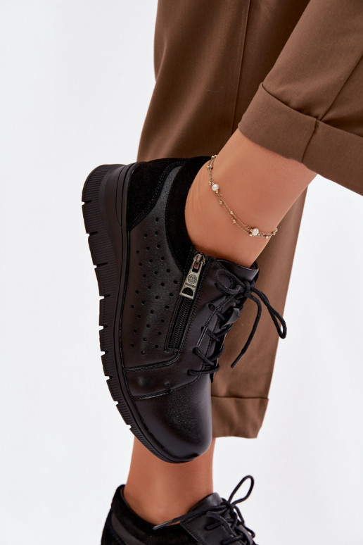 Leer schoenen Dames met platform Vinceza 39977 zInart