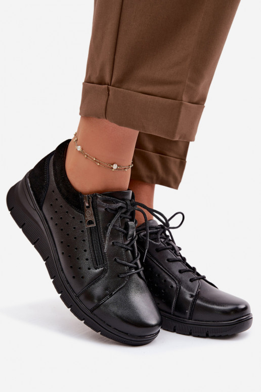 Leer schoenen Dames met platform Vinceza 39977 zInart