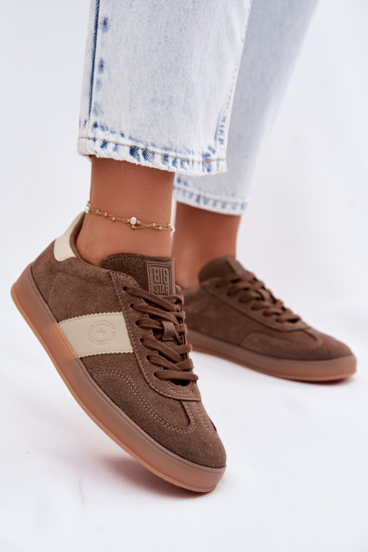 Sneakers Stilvollllschuhe Feminin Big Star TT274116 braune Farbe