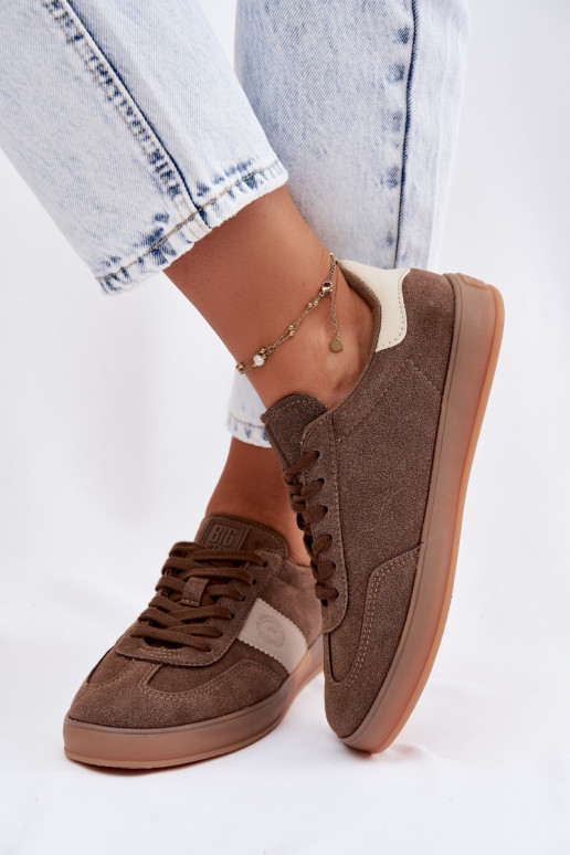 Sneakers Stilvollllschuhe Feminin Big Star TT274116 braune Farbe