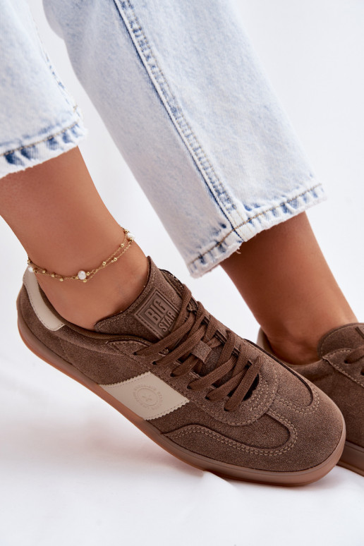 Chaussures modèle baskets Féminin Big Star TT274116 marron