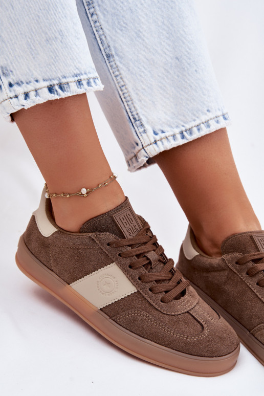 Sneakers model schoenen Dames Big Star TT274116 bruine kleur