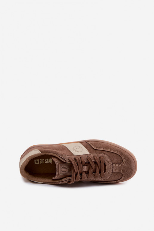 Chaussures modèle baskets Féminin Big Star TT274116 marron