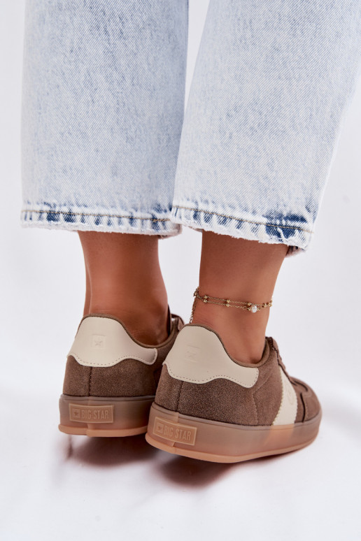 Chaussures modèle baskets Féminin Big Star TT274116 marron