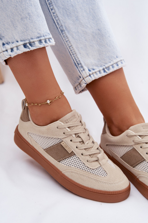 Chaussures modèle baskets Féminin Big Star TT274759 beige