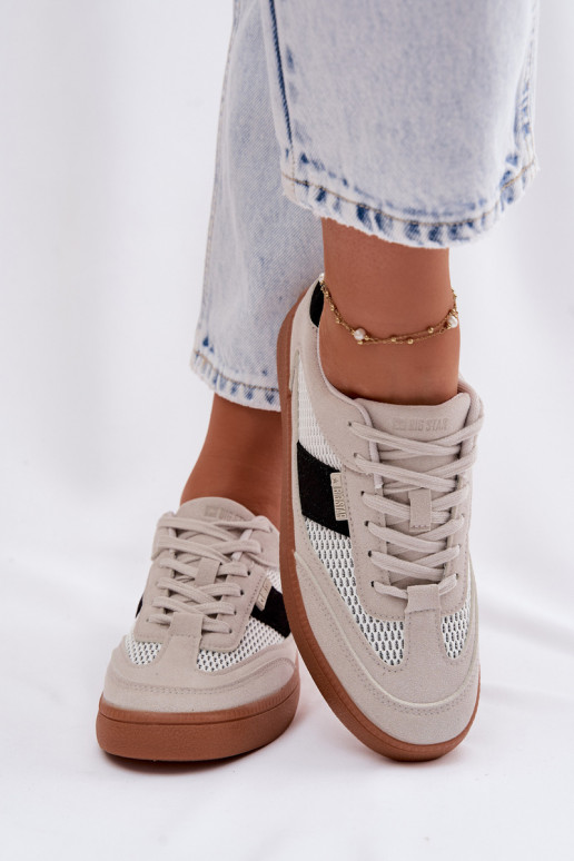 Chaussures modèle baskets Féminin Big Star TT274758 couleur grise