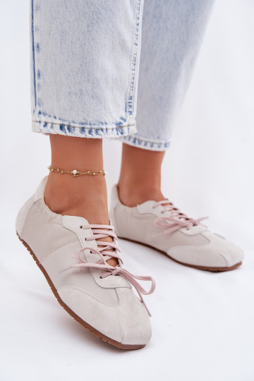 en daim Chaussures modèle baskets Bas femme Big Star TT274599 beige 2