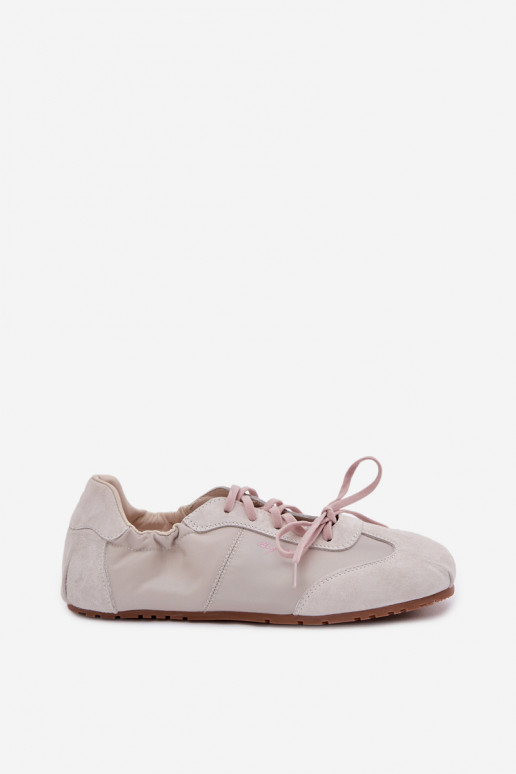 en daim Chaussures modèle baskets Bas femme Big Star TT274599 beige