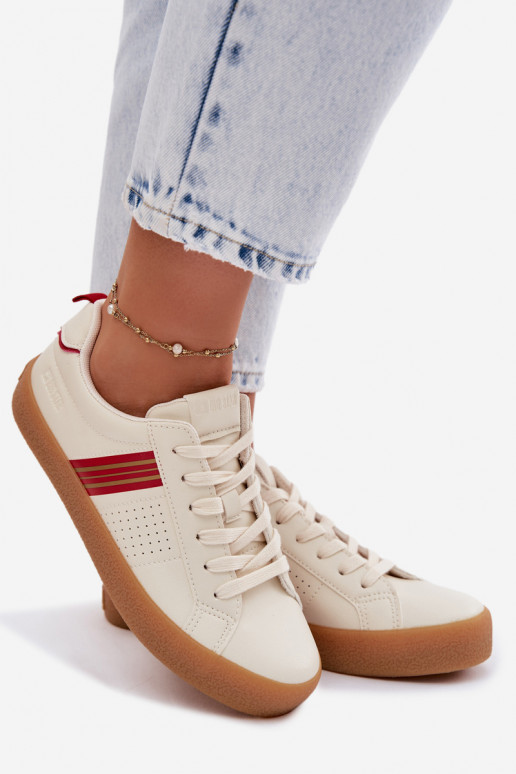 Eko Leer Sneakers model schoenen Dames Big Star TT274307 ivoor