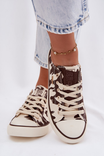 Big Star TT274771 gemusterte flache Freizeitschuhe