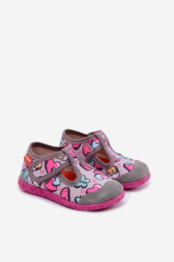 Slippers Milami Kinderen met zelfklevende bevestigingsmiddelen grijs Jasimrra