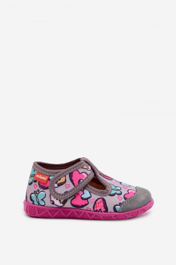 Slippers Milami Kinderen met zelfklevende bevestigingsmiddelen grijs Jasimrra 2