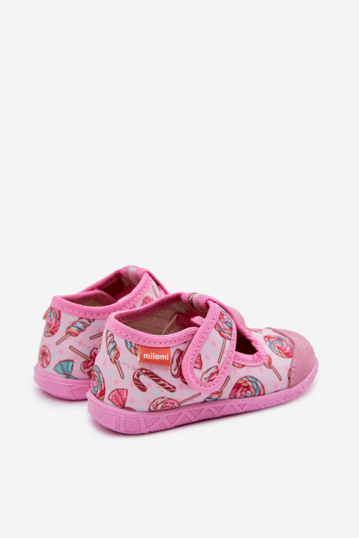 Slippers Milami Kinderen met zelfklevende bevestigingsmiddelen Lizaki roze Jasimrra