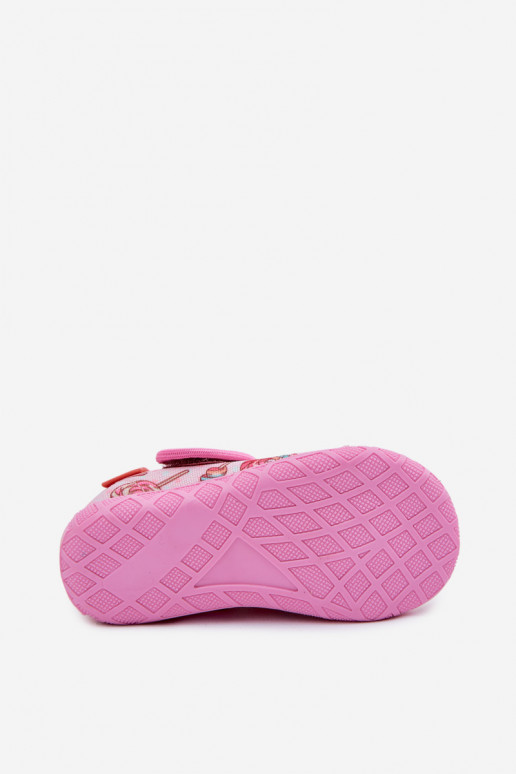 Chaussons Milami Puéril avec attaches adhésives Lizaki couleur rose Jasimrra