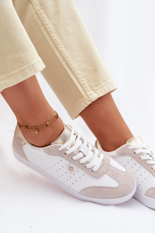 Sneakers Stilvollllschuhe FemininErmöglichtturalnej Skóry S.Barski LR61-7091 Zueiße Farbe