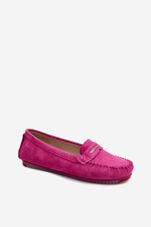 isocèle mocassins pour femmesActivéturalnego en daimu S.Barski LR61-7029 couleur rose