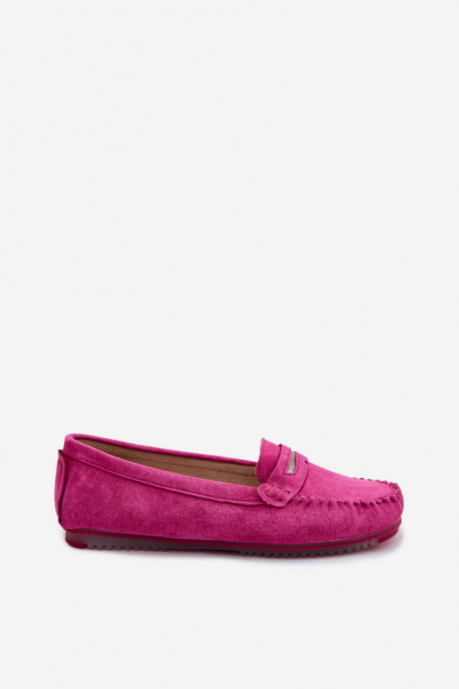 gelijk aan dames mocassinsOpturalnego van suèdeu S.Barski LR61-7029 roze