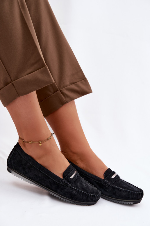 gelijk aan dames mocassinsOpturalnego van suèdeu S.Barski LR61-7029 zInart